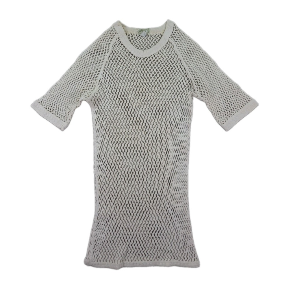 Vintage LL Bean Script Mesh Fishnet Undershirt XL 46-48